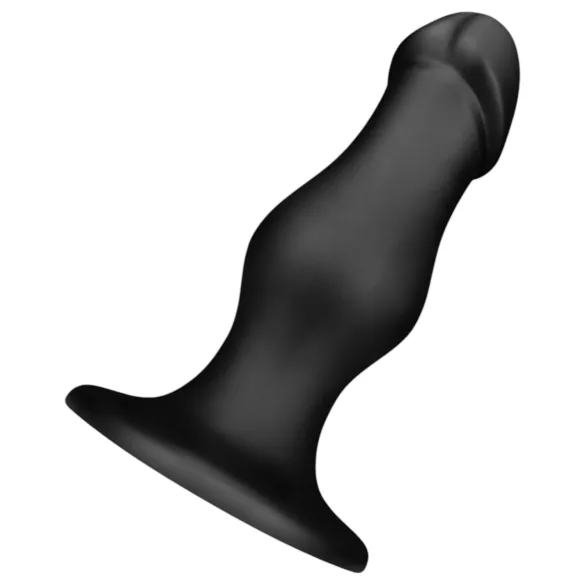 BUTTR FIM-92 - dildo anal cu ventuză - negru