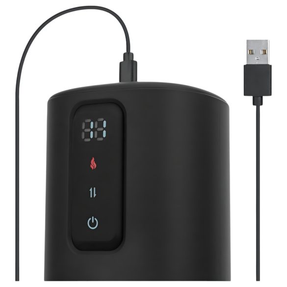 CRUIZR CX11 - masturbator încălzitor, strâmt - negru