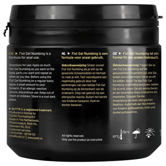 BUTTR - gel anestezic pentru fisting - 500ml