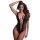 Christine - body tip plasă cu decolteu adânc - (negru) - XS-XL