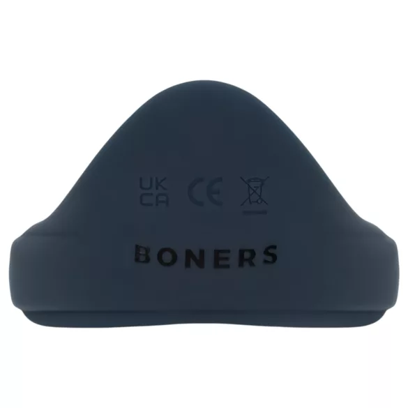 Boners - inel pentru penis vibrator - silicon albastru