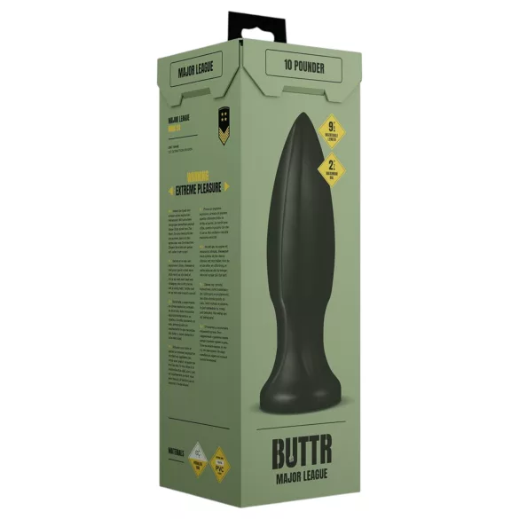 BUTTR Huge Explosive II - dop anal uriaș (negru) - 29 cm