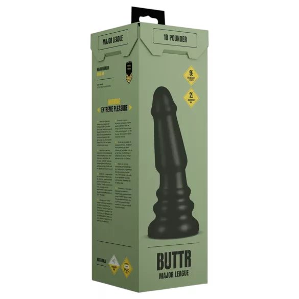 BUTTR Tactical II - dop anal uriaș (negru) - 26 cm