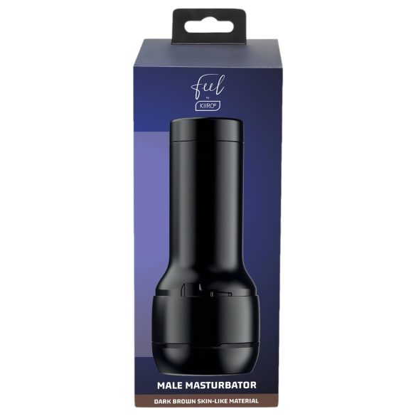 Kiiroo - masturbator tip vulvă realistă - silicon - maro închis