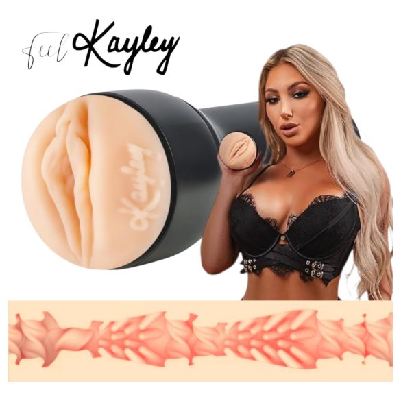 Kiiroo Kayley Gunner - vagin artificial - compatibil PowerBlow (natur)