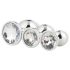Gleaming Love - set plug anal - argint (3 piese)
