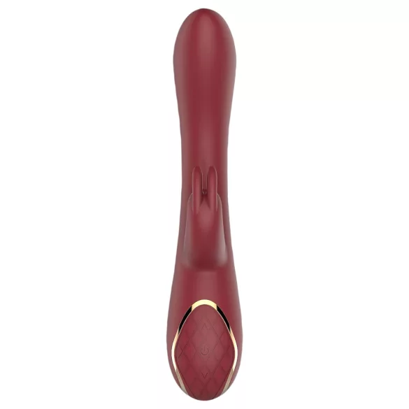 Romance Emily - vibrator G-spot cu braț pentru clitoris - roșu
