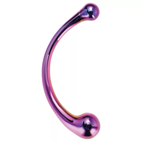 Dreamtoys - dildo din sticlă masaj - mov