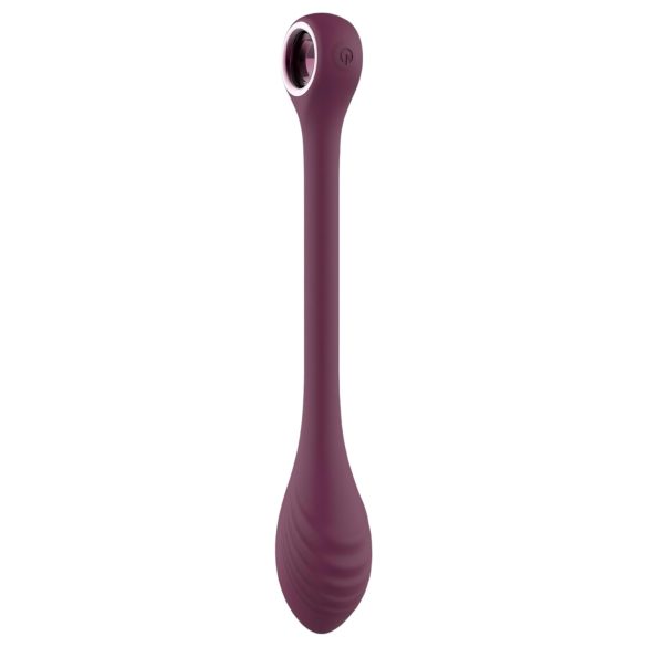 Glam - vibrator flexibil impermeabil cu baterii, pentru punctul G (mov)