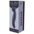 Glam - vibrator wand cu două capete (gri închis)