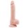Mr. Dixx 7.6 - Dildo cu ventuză și testicule - natural (19,5 cm)