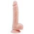 Mr. Dixx 7.6 - Dildo cu ventuză și testicule - natural (19,5 cm)