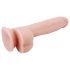 Mr. Dixx 7.6 - Dildo cu ventuză și testicule - natural (19,5 cm)