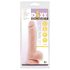Mr. Dixx 7.6 - Dildo cu ventuză și testicule - natural (19,5 cm)