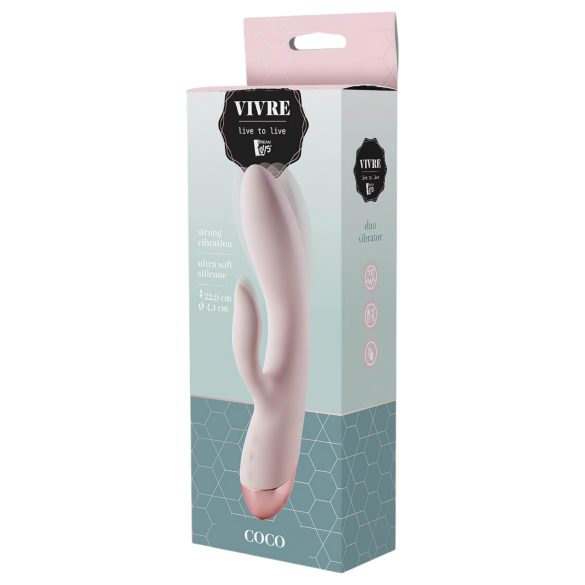 Vivre Coco - vibrator cu braț pentru clitoris - reîncărcabil - roz