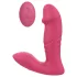 Dreamtoys - vibrator purtabil cu telecomandă - funcție de împingere - roz