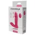 Dreamtoys - vibrator purtabil cu telecomandă - funcție de împingere - roz
