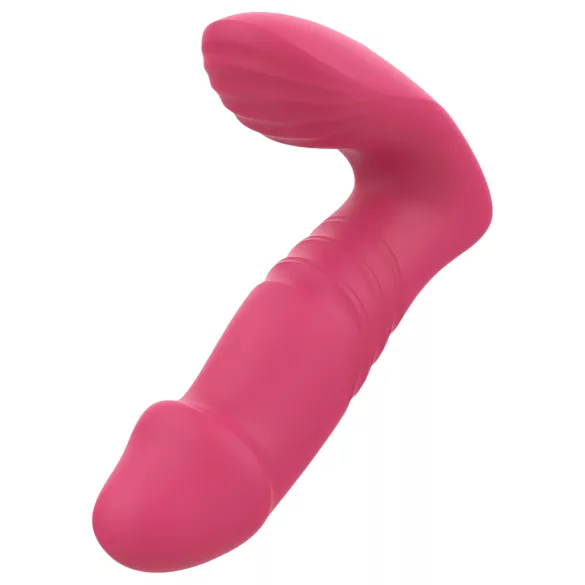 Dreamtoys - vibrator purtabil cu telecomandă - funcție de împingere - roz