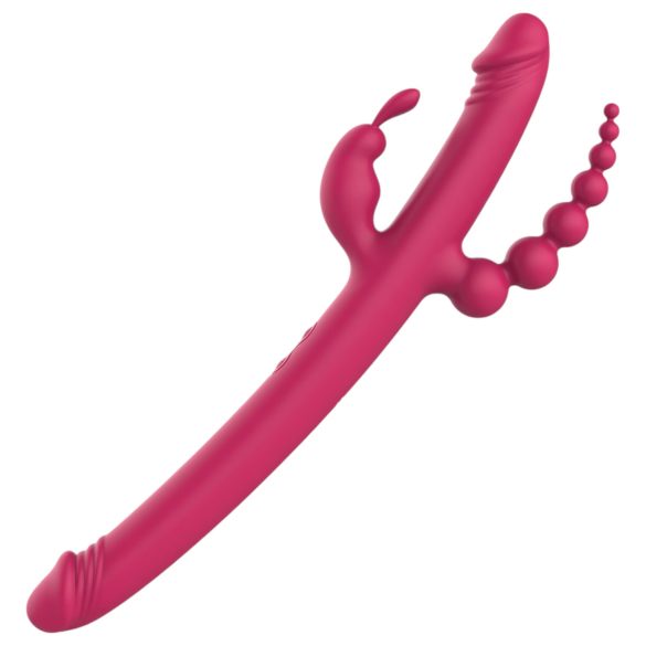 Dreamtoys Anywhere Pleasure Vibe - vibrator cu acumulator, 4 căi (roz)