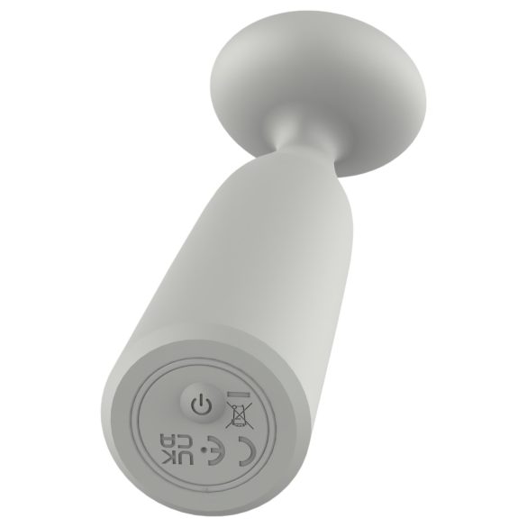 Nude Luna - mini vibrator tip wand reîncărcabil - gri