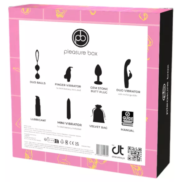 Pleasure Box Love to Play - set vibratoare 6 piese - roz mov
