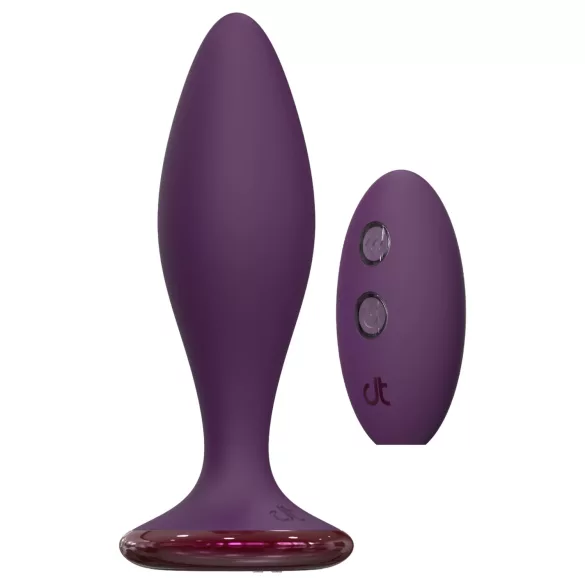Glam - vibrator anal cu telecomandă (mov)