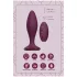 Glam - vibrator anal cu telecomandă (mov)