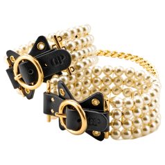 Allure - brățară de gleznă cu mărgele (negru)