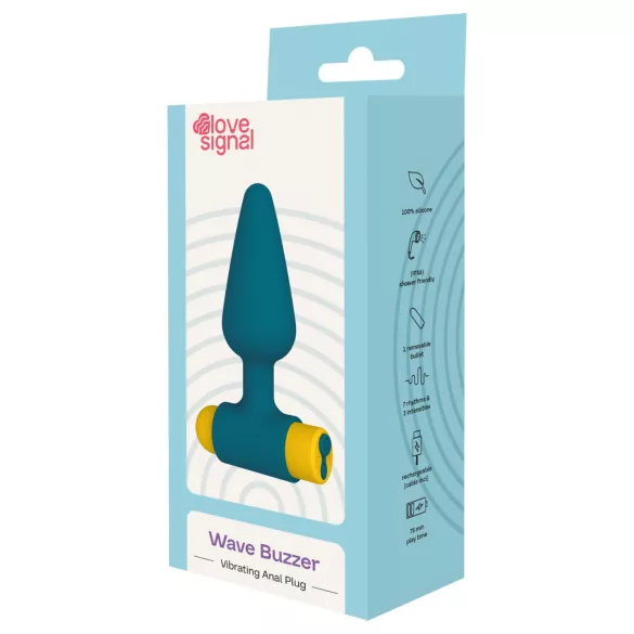 Dreamtoys Love Signal - dopă anală vibrantă (verde)