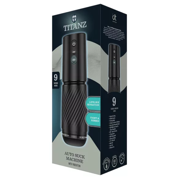 Titanz Auto Suck - masturbator automat (negru)