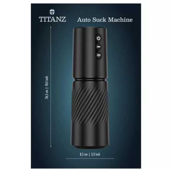 Titanz Auto Suck - masturbator automat (negru)