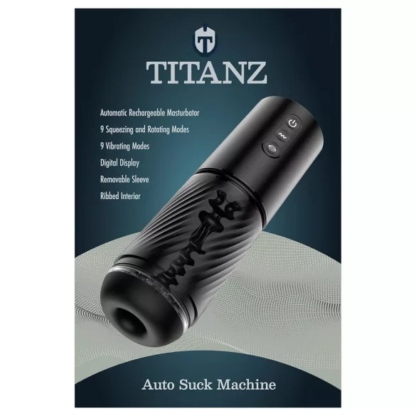 Titanz Auto Suck - masturbator automat (negru)