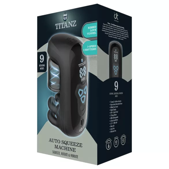 Titanz Auto Squeeze - masturbator automat (negru)