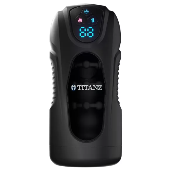 Titanz Ultimate Heat & Thrusting - masturbator automat (negru)