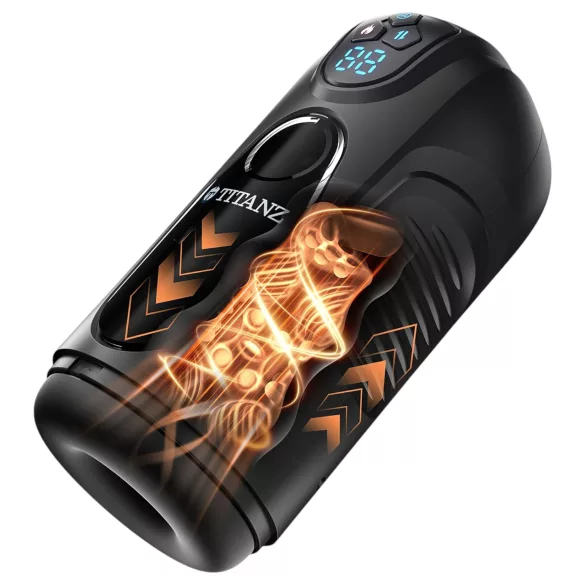 Titanz Ultimate Heat & Thrusting - masturbator automat (negru)