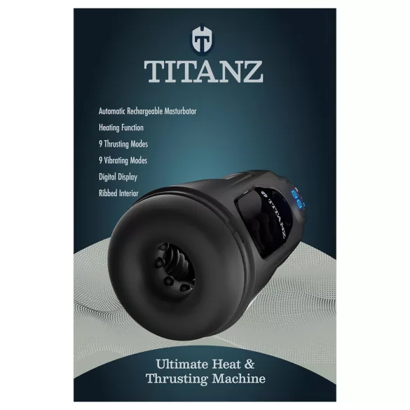 Titanz Ultimate Heat & Thrusting - masturbator automat (negru)