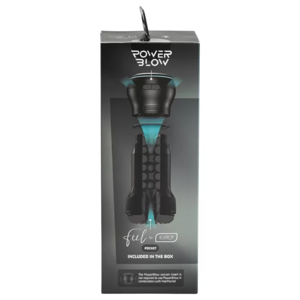 Masturbator de buzunar Kiiroo PowerBlow + Feel Pocket (negru)