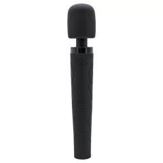 Pixey Deluxe Black Velvet - vibrator tip baghetă M (negru)