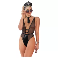   Zôf Police Desire - costum de polițistă cu body transparent (negru)