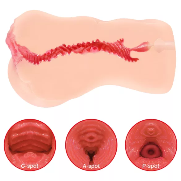 Kokos Onahole 001 XL - masturbator vagin realist (culoare naturală)
