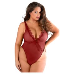 Allure - body dantelat, deschis (roșu)