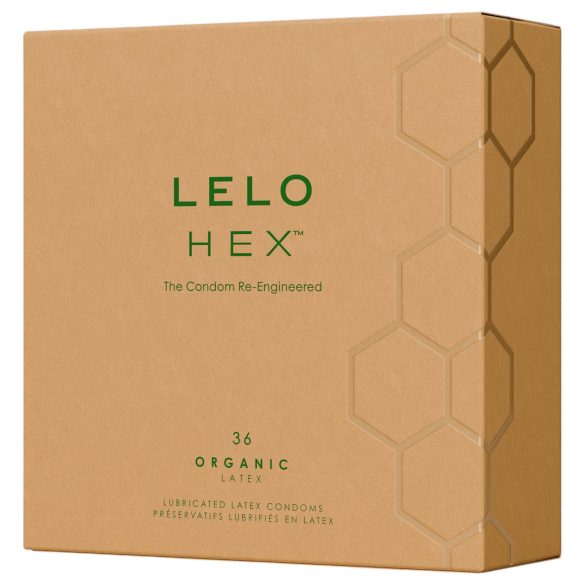 LELO - prezervative Hex Organic - extra subțiri - 36 bucăți