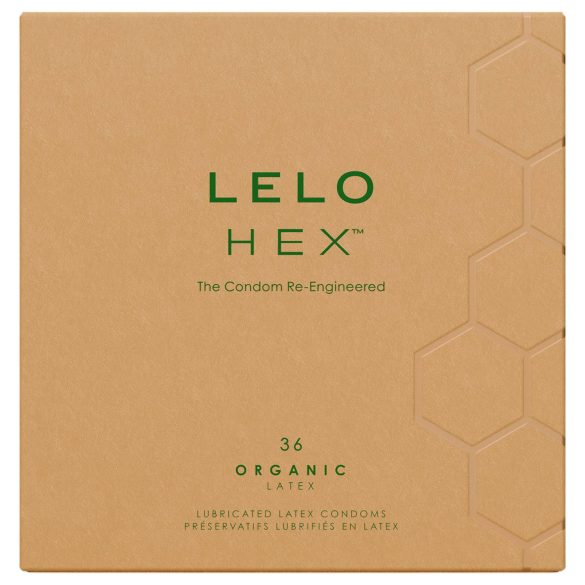 LELO - prezervative Hex Organic - extra subțiri - 36 bucăți
