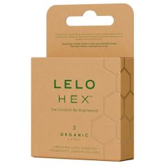   LELO Hex Organic - prezervative potență - latex natural - 3 bucăți