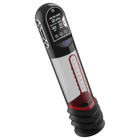 Peak Performa - pompă automată pentru penis cu LED infraroșu (transparentă)