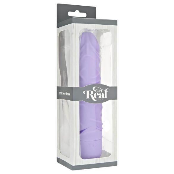 Classic Get Real - vibrator realist din silicon (mov)