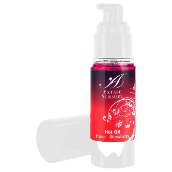 Extase Sensuel - ulei de masaj încălzitor - căpșuni (30ml)