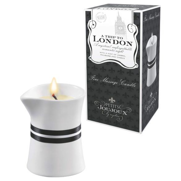 Petits Joujoux London - lumânare de masaj - rubarbă-chihlimbar (120ml)