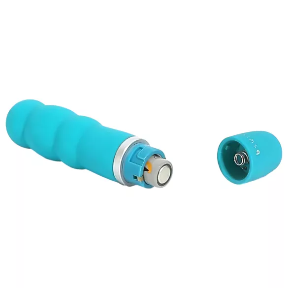 B SWISH Bcute Pearl - vibrator rezistent la apă cu perle - turcoaz