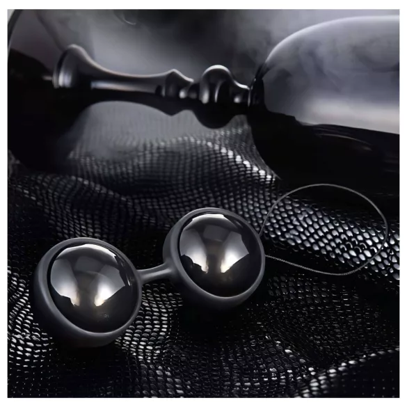 LELO Luna Noir - bile vaginale variabile - silicon negru